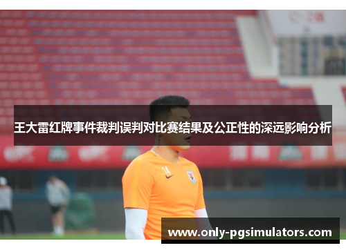 王大雷红牌事件裁判误判对比赛结果及公正性的深远影响分析